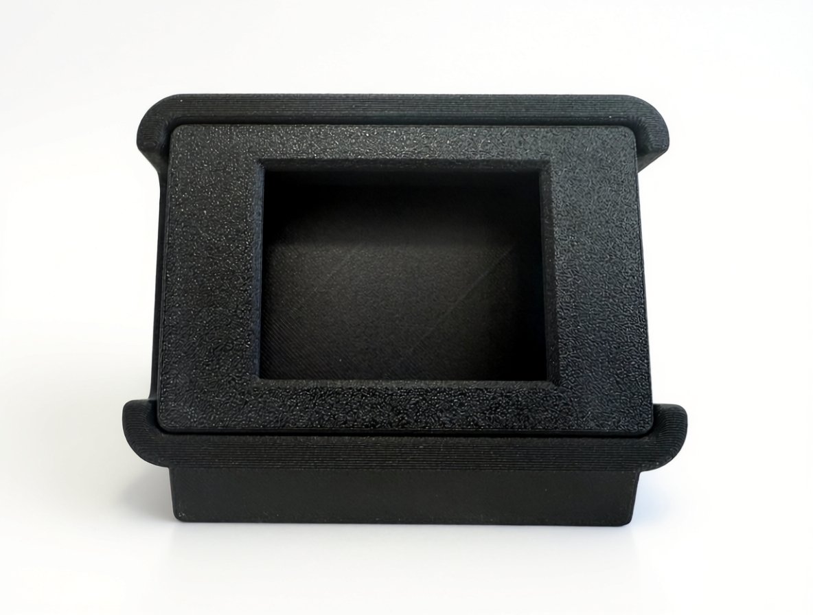 Retro 3D Printed Enclosure Case for ESP32 CYD Ticker with Stand - Image 2