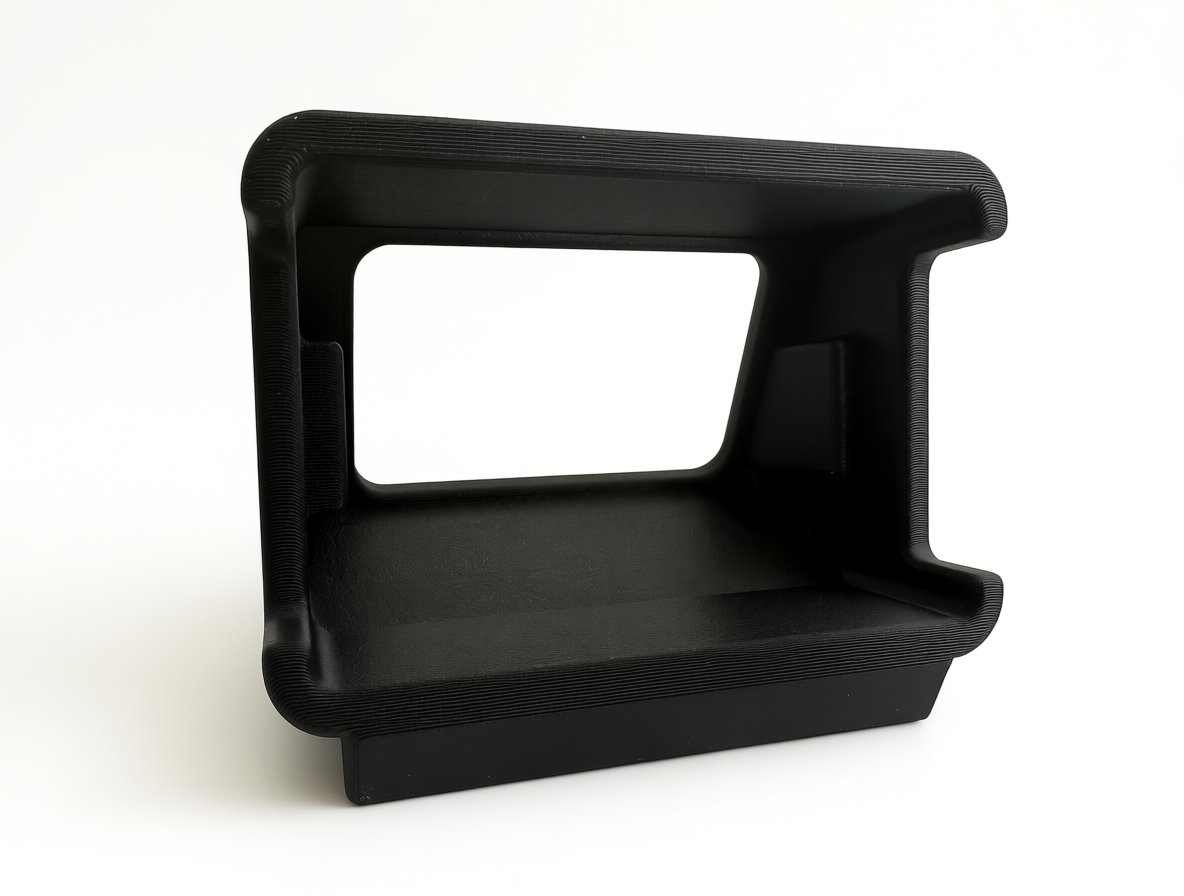 Retro 3D Printed Enclosure Case for ESP32 CYD Ticker with Stand - Image 4